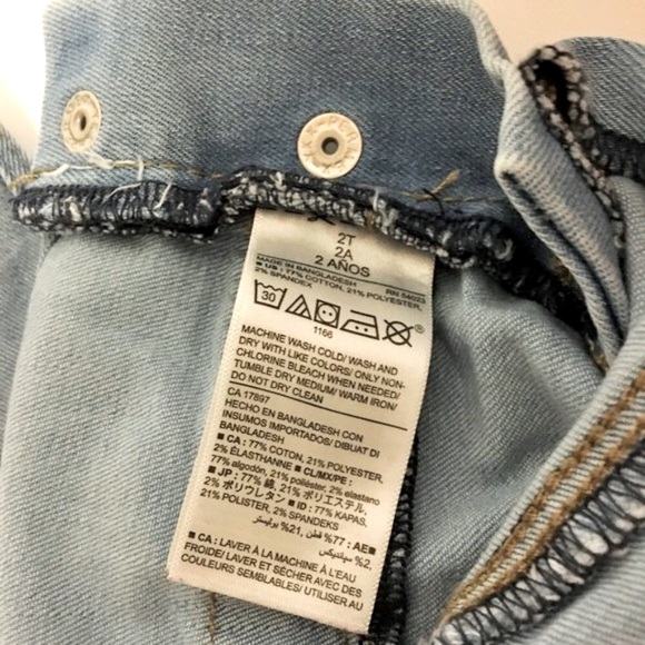 Old Navy Light Wash Denim Overalls 2T - Picture 5 of 6